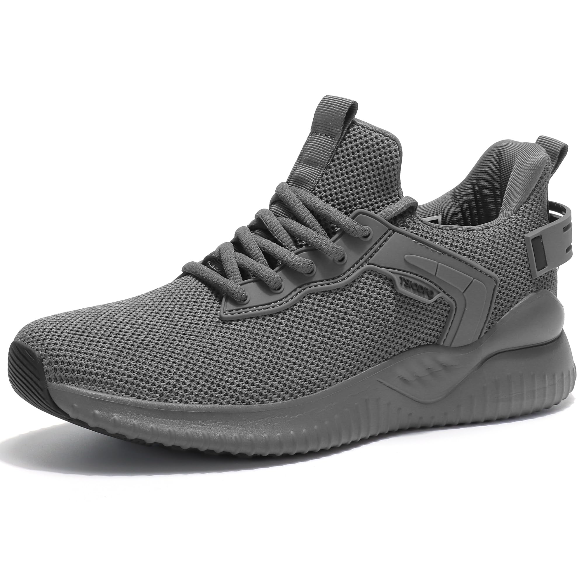 TSIODFO Slip on Sneakers for Men Running Walking Shoes Comfort Gym Workout Athletic Tennis Shoe Dark Grey Size 11 Karis Fashions