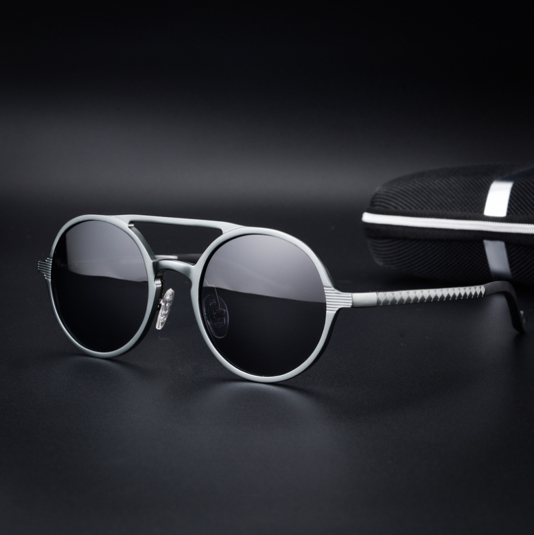 Men's Polarized Sunglasses - Vintage Round Frame Karis Fashions