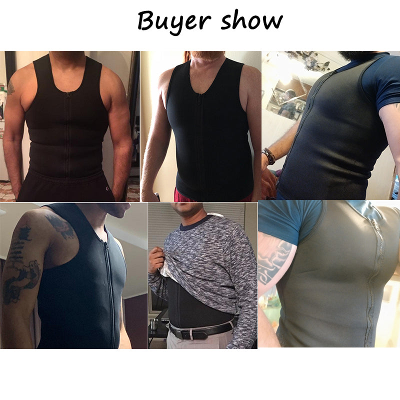 Men's Neoprene Waist Trainer Vest for Weight Loss Karis Fashions