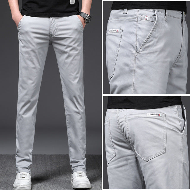 Men's Casual Pants - Stretch Loose Business Casual Style Karis Fashions