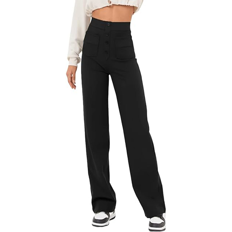 High Waist Wide Leg Baggy Trousers Karis Fashions