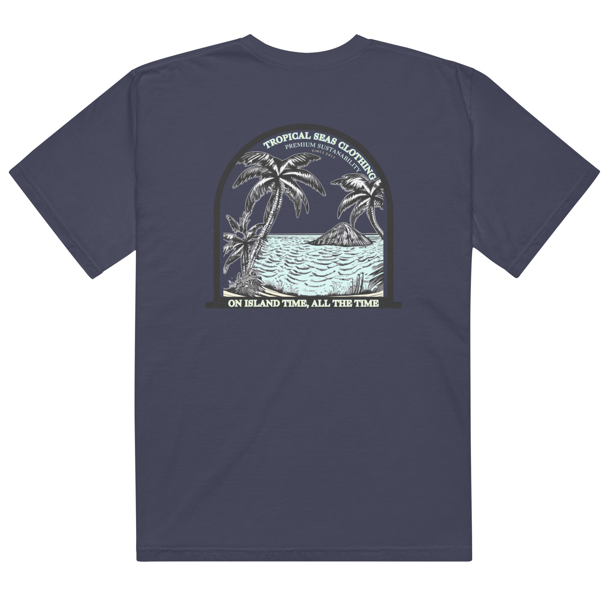 Men’s Island Time, All the Time Heavyweight T-Shirt Karis Fashions