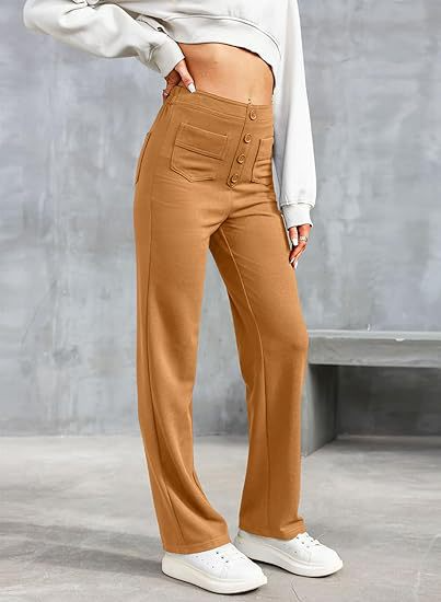 High Waist Wide Leg Baggy Trousers Karis Fashions