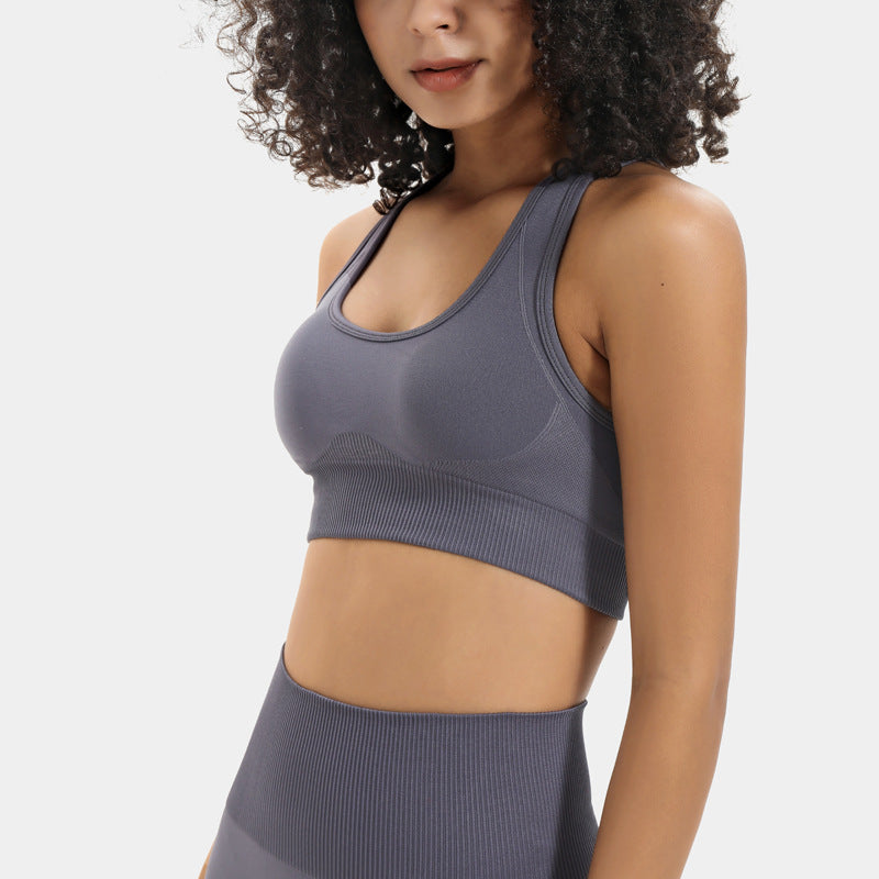 Seamless Knit Yoga Set for Women - Activewear Outfit Karis Fashions