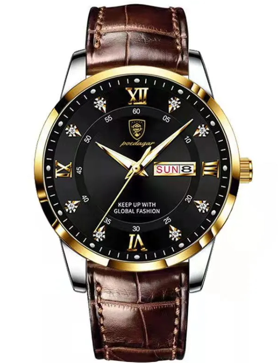 Luminous Waterproof Men's Dual Calendar Watch Karis Fashions