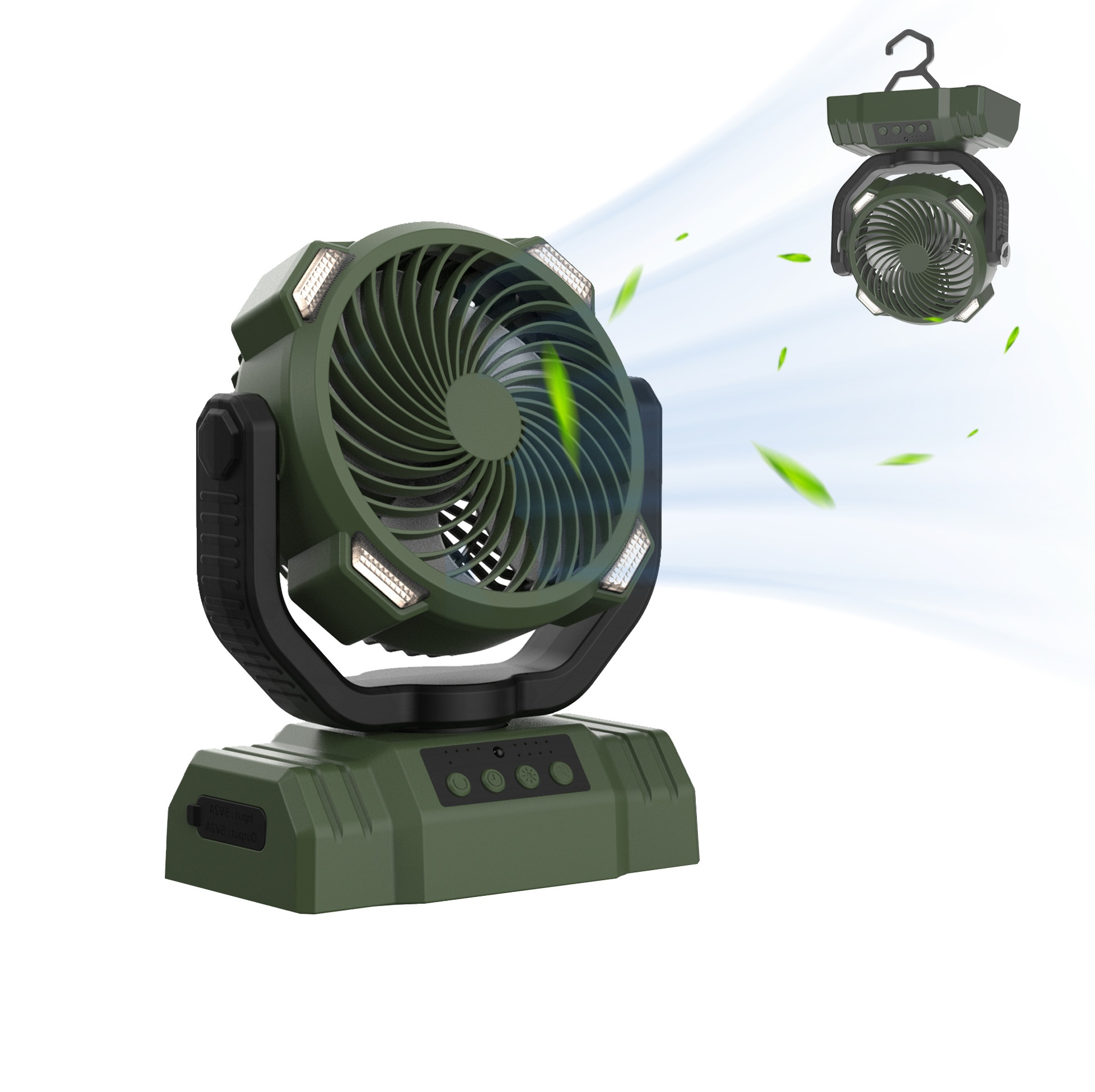 Outdoor Household Power Bank LED Light Camping Fan Karis Fashions