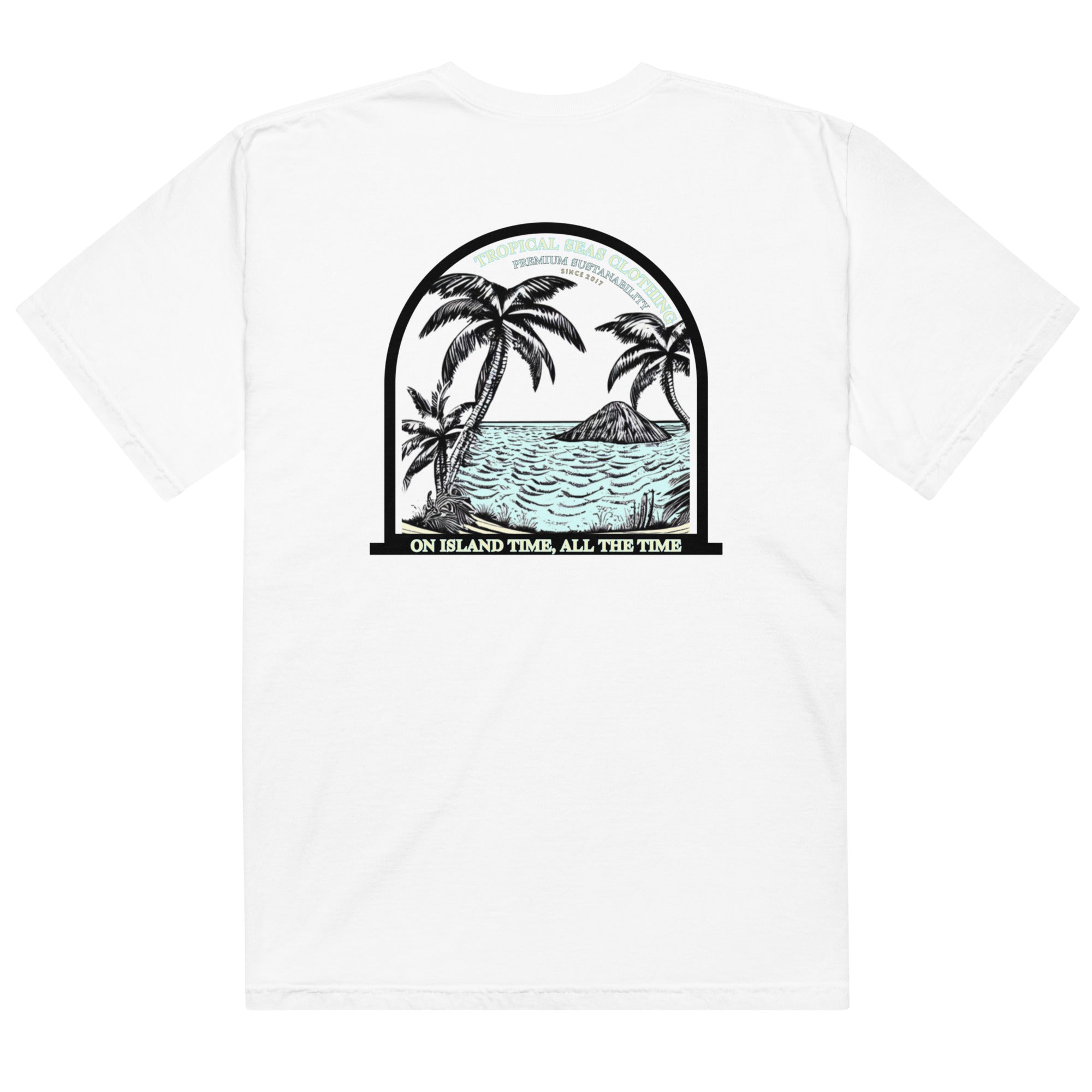 Men’s Island Time, All the Time Heavyweight T-Shirt Karis Fashions