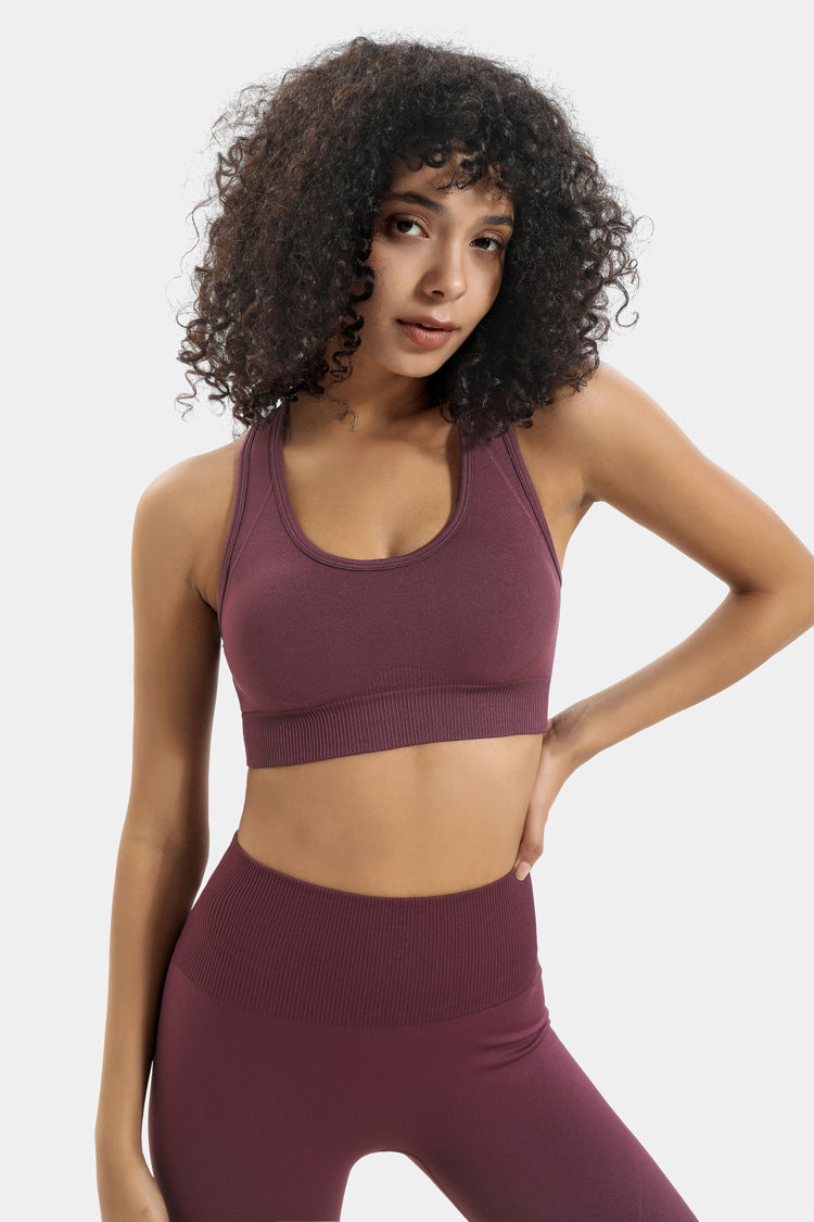 Seamless Knit Yoga Set for Women - Activewear Outfit Karis Fashions