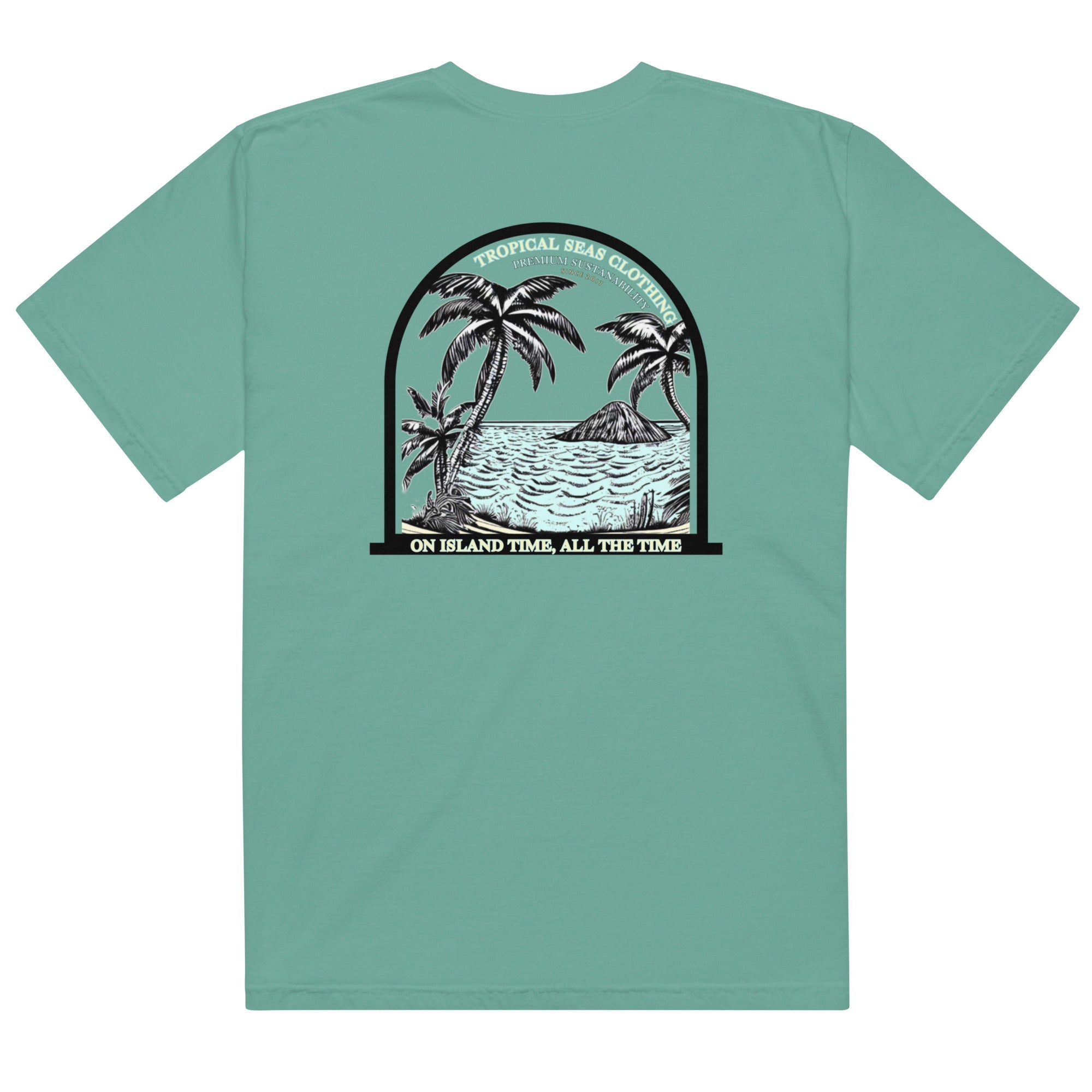 Men’s Island Time, All the Time Heavyweight T-Shirt Karis Fashions