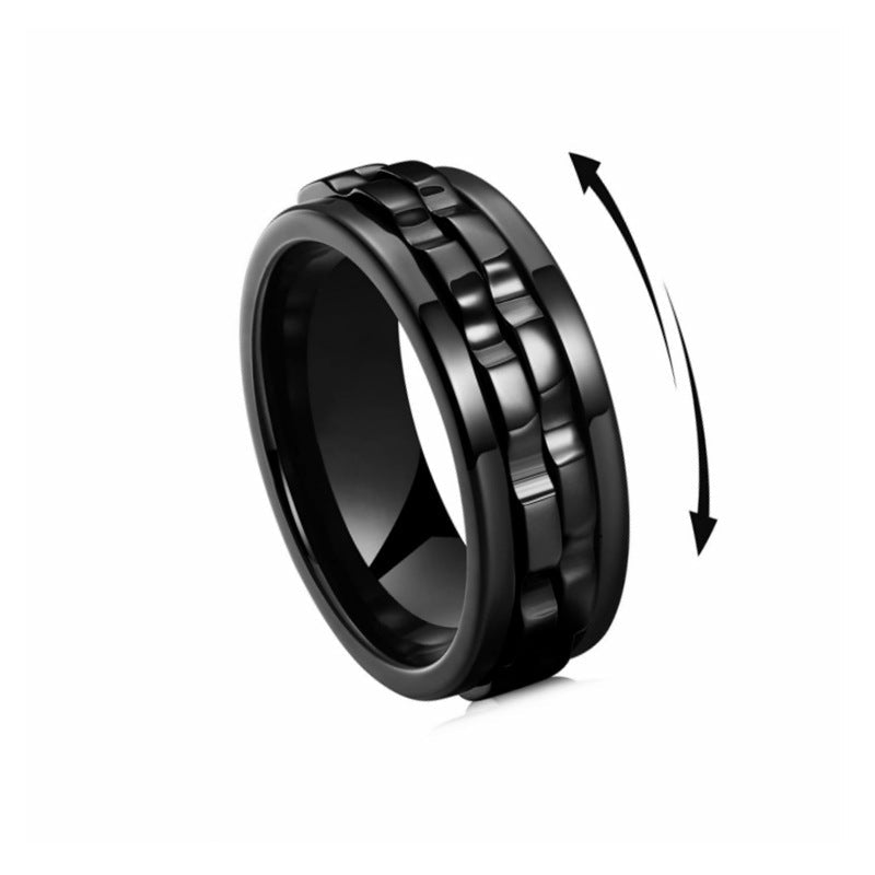 Titanium Spinner Fidget Ring for Men Karis Fashions