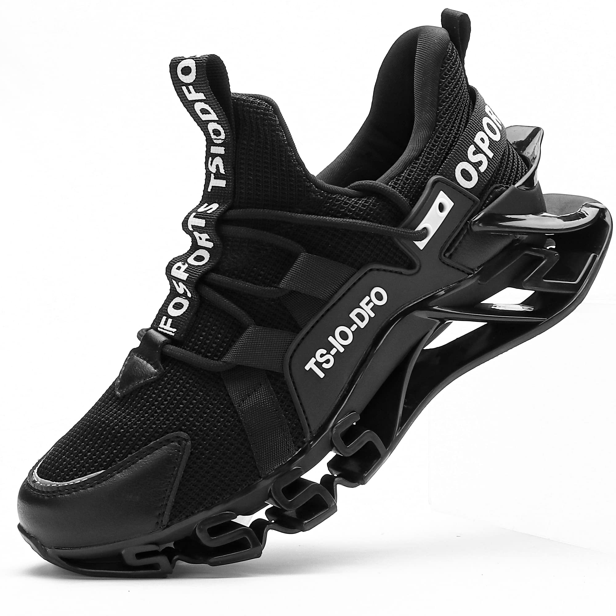 TSIODFO Sneakers for Women Slip on Athletic Running Walking Shoes Breathable Comfort Runner Gym Workout Tennis Shoe Black Size 7 Karis Fashions