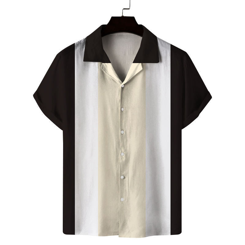 2023 Men's Fashion 3D Printed Short Sleeve Shirt Karis Fashions