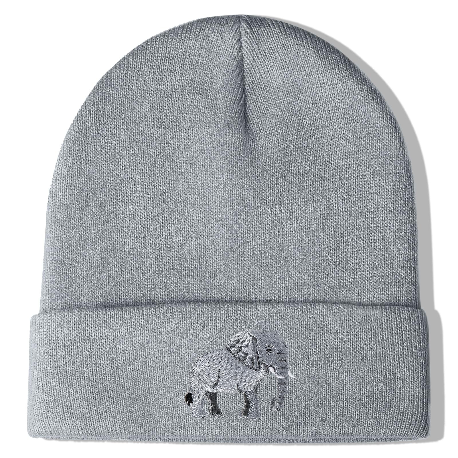 Elephant Gifts Beanie Hat for Women Get Well Soon Inspirational Thank You Gift for Women Men Motivational Uplifting Elephant Lover Elephant Stuff Accessories Grey Karis Fashions