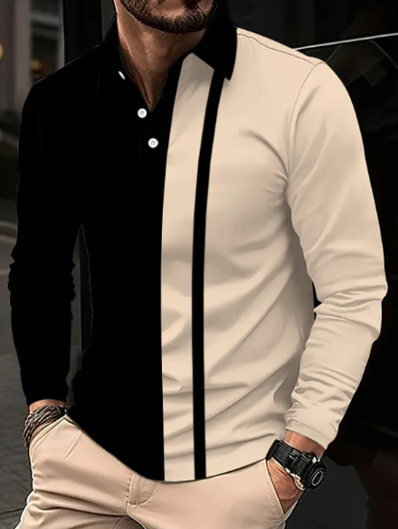 Men's 3D Digital Print Lapel Short Sleeve Polo Shirt Karis Fashions