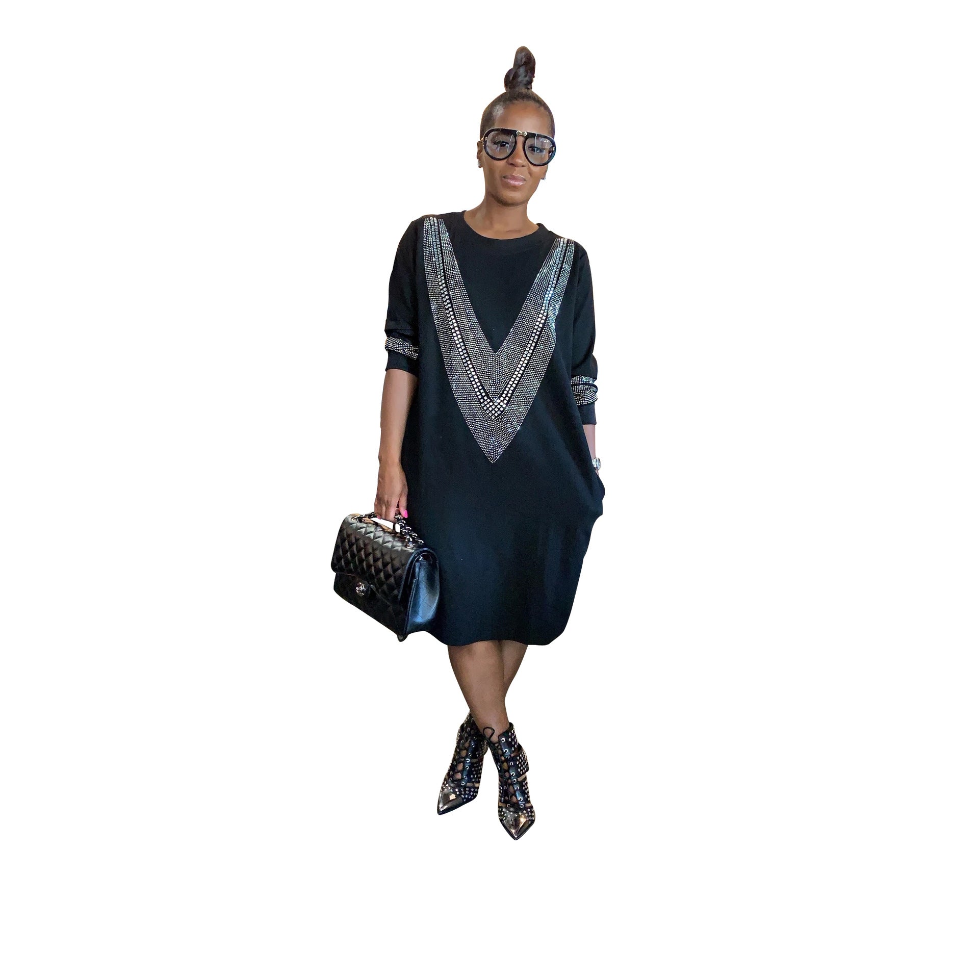 YZ1224 Women's Casual Loose Dress for Fall/Winter Karis Fashions
