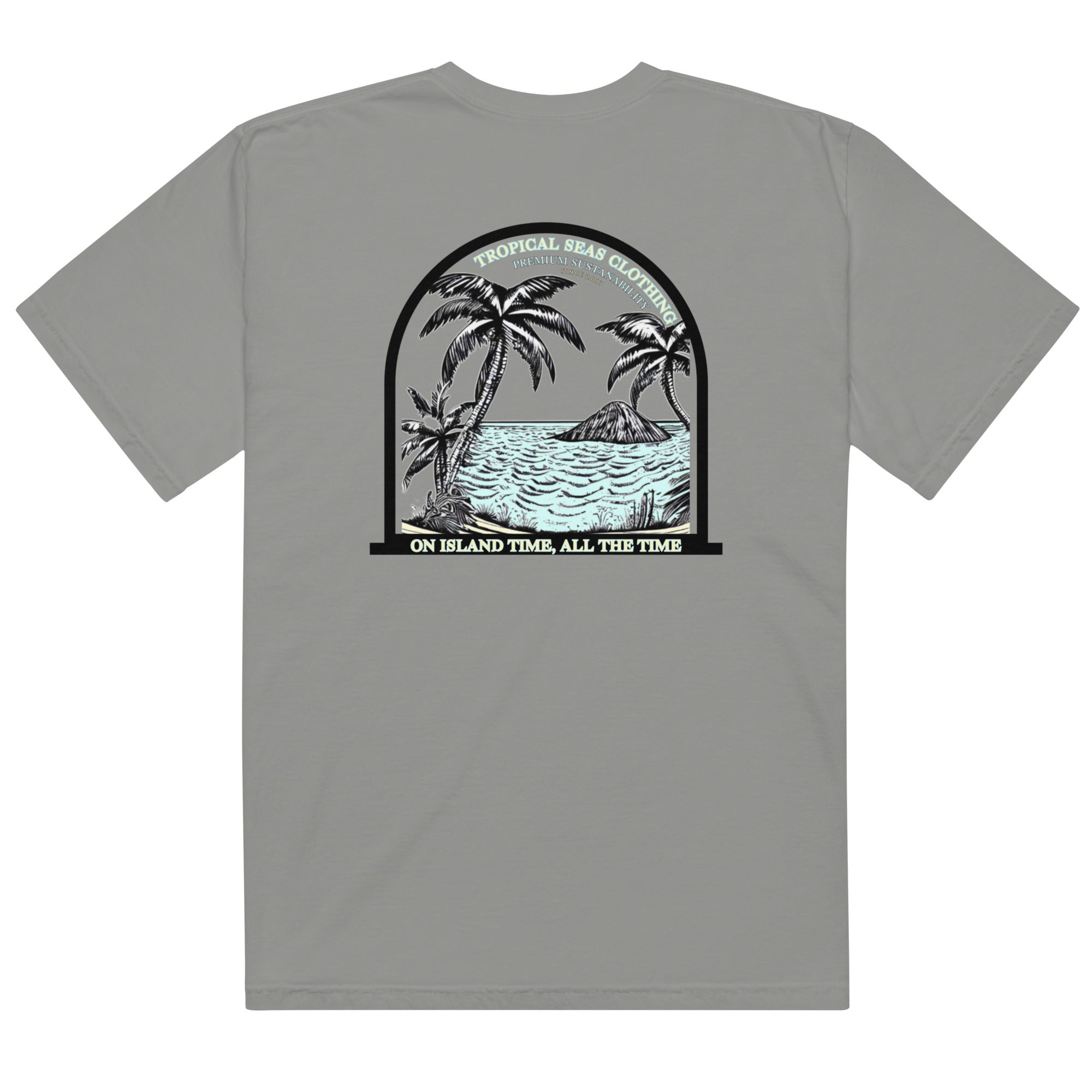 Men’s Island Time, All the Time Heavyweight T-Shirt Karis Fashions